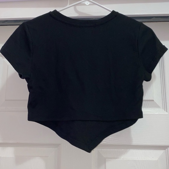 Black Angel Crop Top - Picture 3 of 5